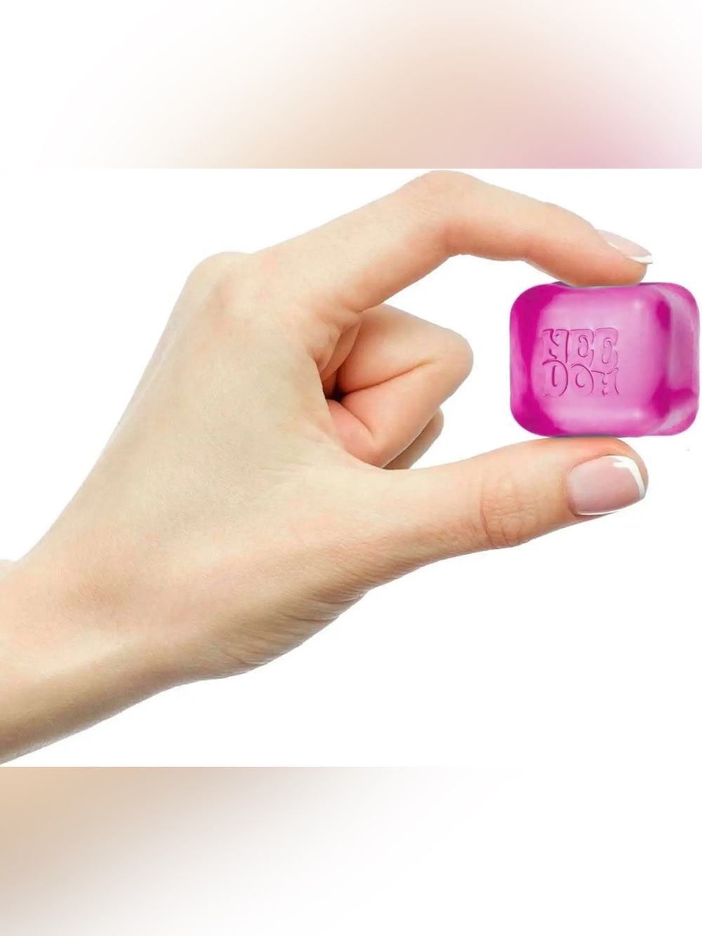 NeeDoh Nice Ice Baby Squishy Ice Cube - ONE PINK - Picture 1 of 1